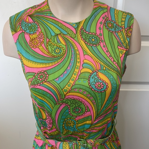 Vintage Paisley Dress - Picture 1 of 13